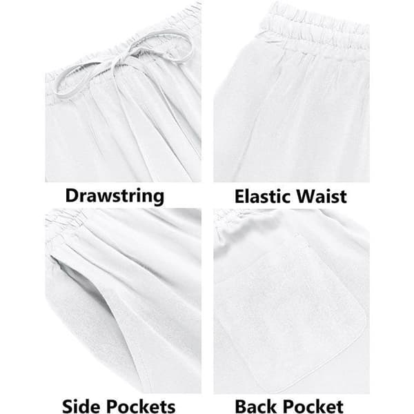 Herresæt i 2 dele, kortærmede skjorter og shorts, linsæt - sort XL