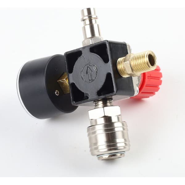 1/4\" Luftkompressor Tryckregulator – 180psi Lufttrycksregulator – 1/4\" PT Gängad Anslutning – Enkel Installation