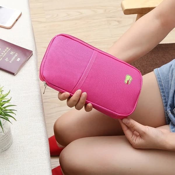 Pascover - Etui / Pung til Pas & Rejser - Rejseetui Pink Pink Rosa