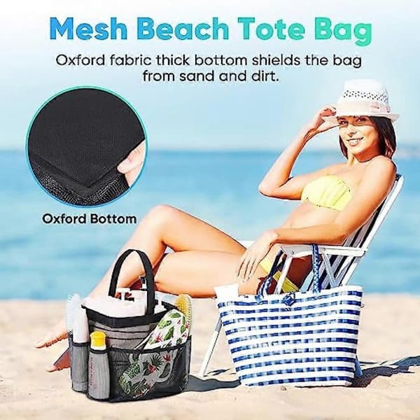 Mesh Duschkorg Bärbar Nödvändigheter, Bärbar Duschkorg Sovsal med Kapacitet, Duschväska för Strand, Simning, Gym
