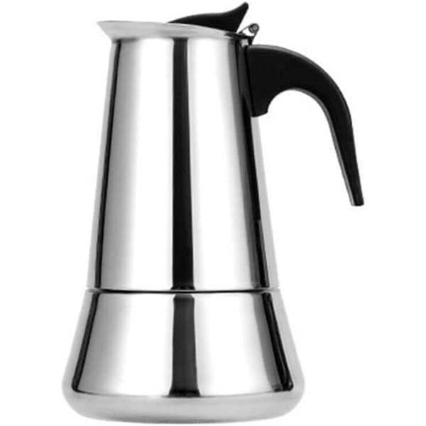 Espressokande i rustfrit stål, 6 kopper, kompatibel med alle varmekilder, 300 ml