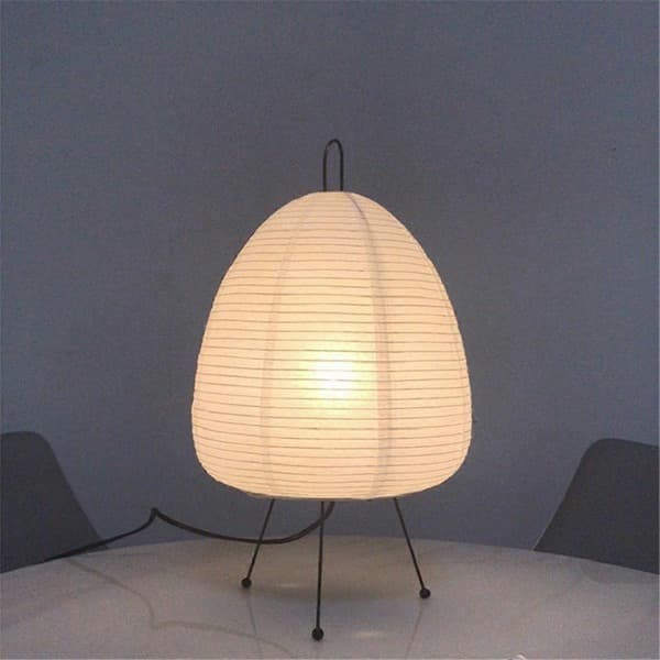 Japansk rispapperslampa LED bordslampa vardagsrum sovrum sängbord studenthotellresidens stativ