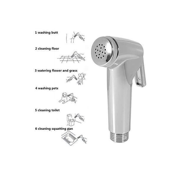Multifunktionel ABS Toilet Bidet Spray - Justerbar - Badeværelsesarmaturtilbehør