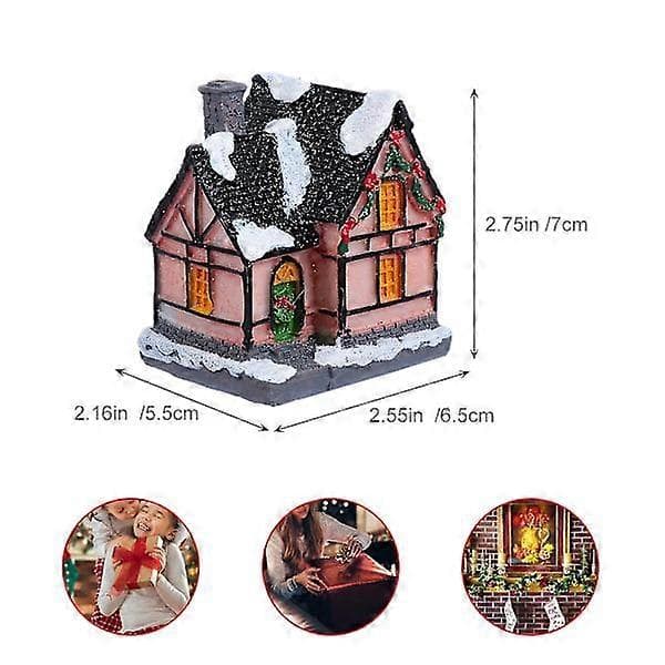 Miniature Hus Julehjort Hus Julehjort Hus Julelandsby Hus Julepynt