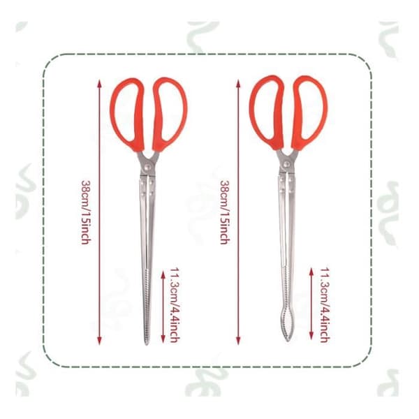 Matelijan ruokintapihdit - yd - 38cm - Ruostumaton teräs - Ergonominen - 2kpl