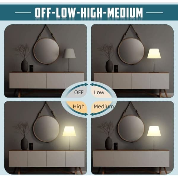 Bordlampe Touch Switch Dimmer, Sæt med 2 3-vejs Touch Dimmere til Skrivebordslampe, Dimmer Reparationssæt, Modul