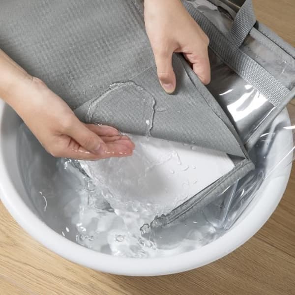 Förvaringsväska - Handväskorganisatör - Transparent - Dammtät - 3-pack - Grå