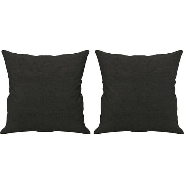 Pynteputer, 2 stk, svart, 40x40 cm, vidaXL stoff