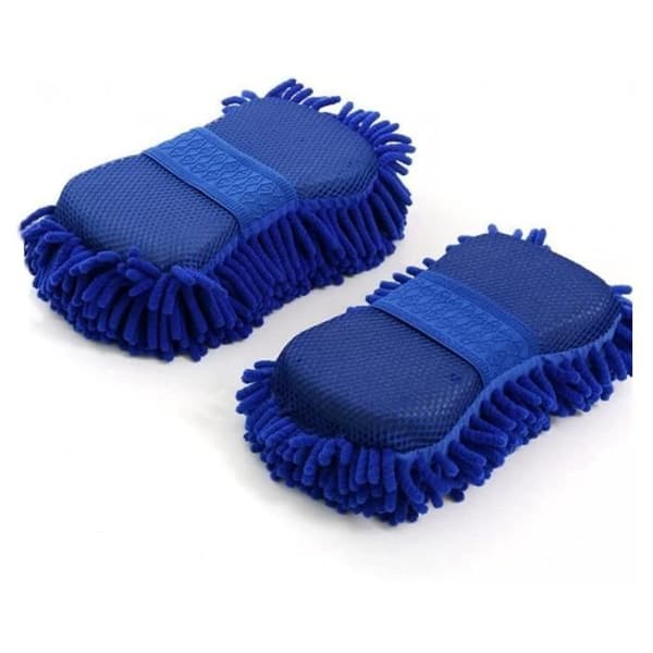 2-paknings bilvasksvamp, ripefri, mikrofiber bilvaskbørste