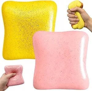 Squishy brødsmør stressbolde til voksne og børn - Fidget legetøj, sensorisk ro, ADHD lindring, festgave, julegave