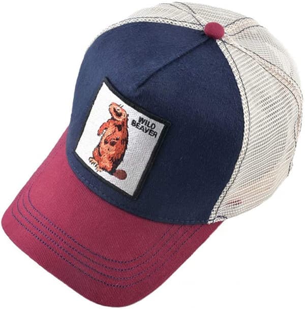 Unisex Djur Mesh Trucker Keps Snapback Broderad Patch Ba C C