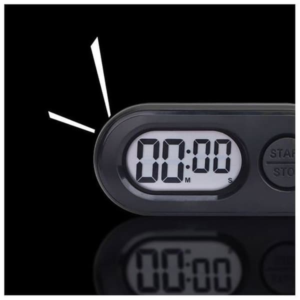 Nyckelring Stoppur Nedräkningstimer, LCD Ficktimer för Dusch, Studier, Matlagning, Sport och Träning