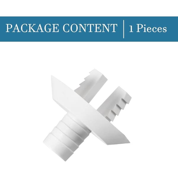 1,1\" Plastslangefitting x 1 Stykke Aircondition Afløbsslange Albuefitting Reservedele til Aircondition og Mini Split Enheder, [Hvid]