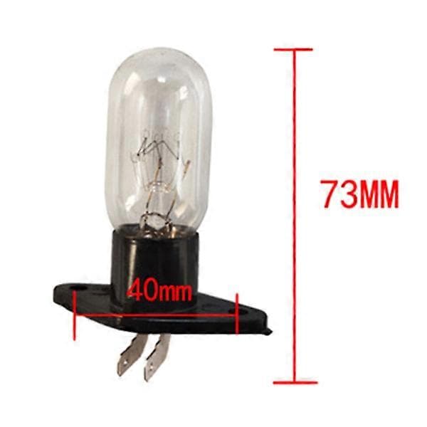 2A 240V 25W Mikrobølgeovn Glødelampe Køleskab Belysning Glødelampefod med holder