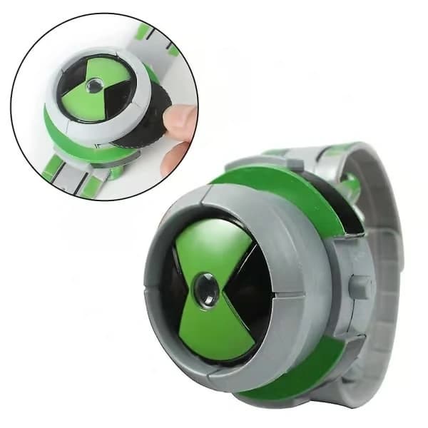 Ben 10 Projeksjonsklokke, Omnitrix Earth Guardian Armbåndsur Leketøy Black projection