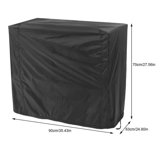 Grillovertræk - Grillbeskytter - Vandtæt - 80 x 66 x 100 cm - Sort