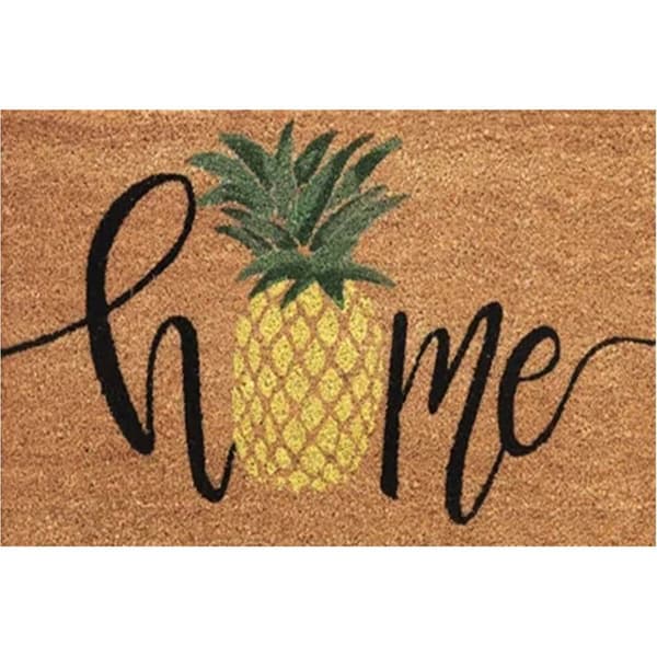 Velkomstmåtte, indendørs dørmåtte, indendørs entrémåtte, ananas entrémåtte, hoveddørsmåtte, dørmåtte