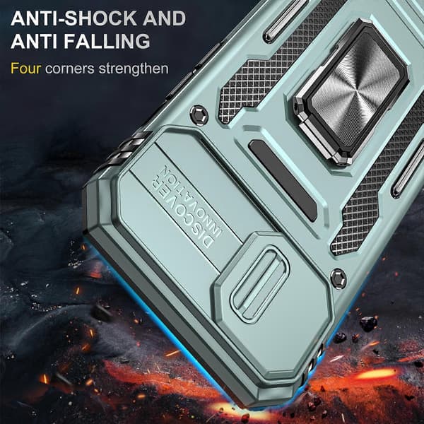Armor PC + TPU Kamerabeskyttelsescover (til iPhone 15 Plus)
