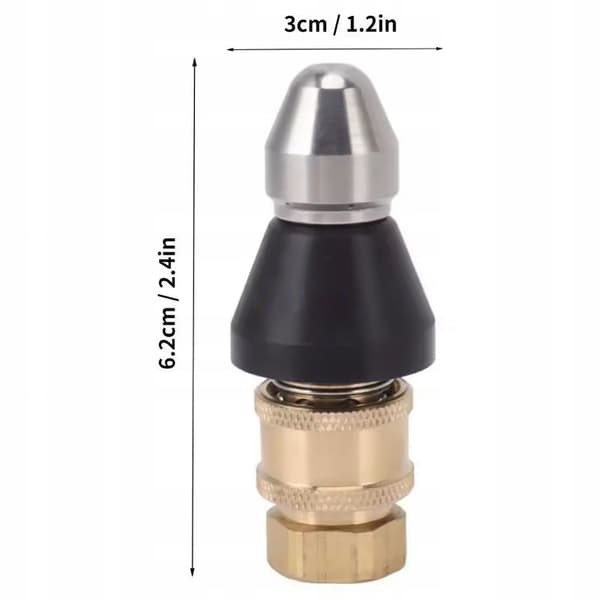 JetClear Fix 7X Avloppsdyse 1/4" – 7 Dyser | Rustfritt Stal | For Ror og Avloppsrør