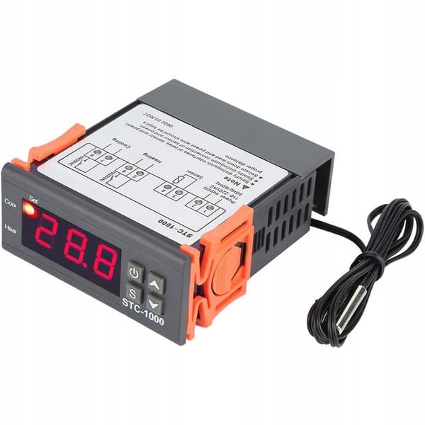 Digital Temperaturkontroller STC-1000 – LED Display | -50°C til 110°C | Vanntett Sensor 1M