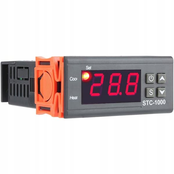 Digital Temperaturkontroller STC-1000 – LED Display | -50°C til 110°C | Vanntett Sensor 1M
