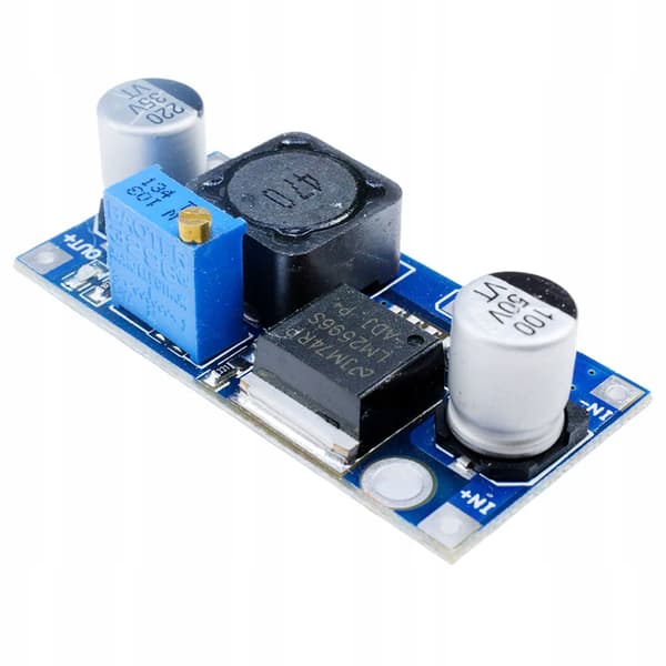DC-DC Step-Down Konverteringsmodul LM2596S – Justerbar 1.5-35V 3A | 92% Effektivitet | Kompakt Design