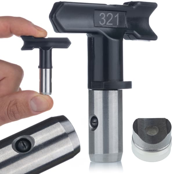 Färgsprutmunstycke Rosfix UltraBlack 321 – 15 Cm Sprutbredd | Högtryck | Kompatibel med Graco, Wagner, Titan