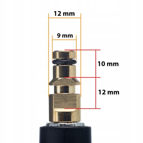 Click-Click Adapter Slangeskjøt – Forlenget Rekkevidde | Solid Plast | Reservedel for Karcher K2, K4, K5