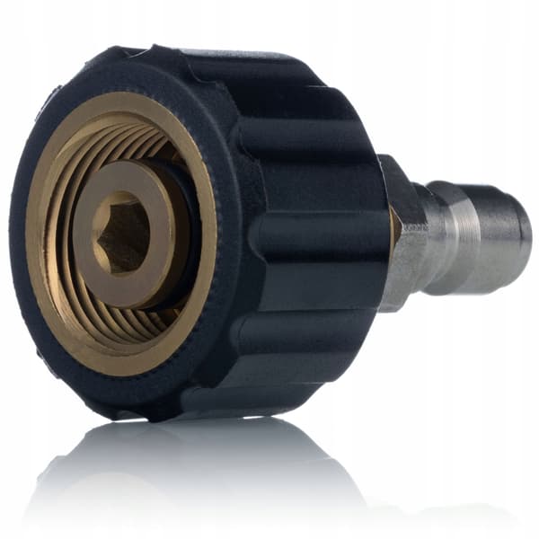PowerLink Drejeadapter M22X1.5 til 3/8 Lynkobling – Rustfrit Stal og Messing | 4000 PSI | til Hogtryksrenser