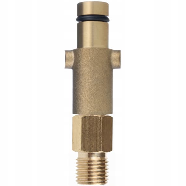 Messingadapter 1/4 Tomme Utvendig Gjenge – For Hoytrykkspyler | Solid | Kompatibel med Nilfisk, Gerni, Stihl