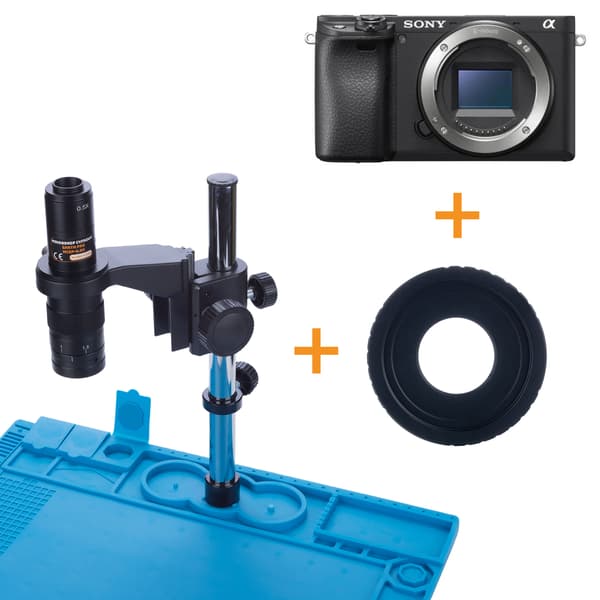 Adapter C-Mount M25 till Sony E-Mount – Precisionspassform | Säker Montering | Kompatibel med Sony A7, A6000, NEX-5