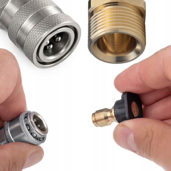QuickConnect M22 INOX Stikk Hurtigkobling – Rustfritt Stal | 150 Bar | For Hogtrykkspyler