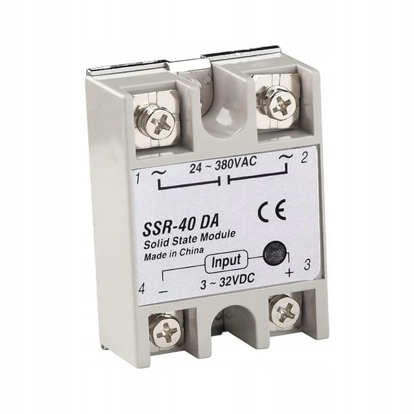 Halvledarrelä SSR-40 da 40A – Hög Belastning | 24-380VAC | LED Indikator | Snabb Respons