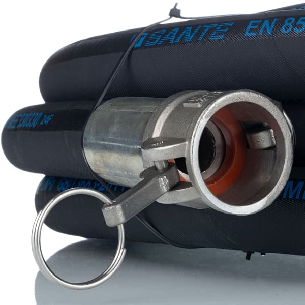 Putsmaskinsslang DN32 10M – Hydrauliska Camlock Kopplingar | 40 Bar | för Gips- och Cementputsaggregat