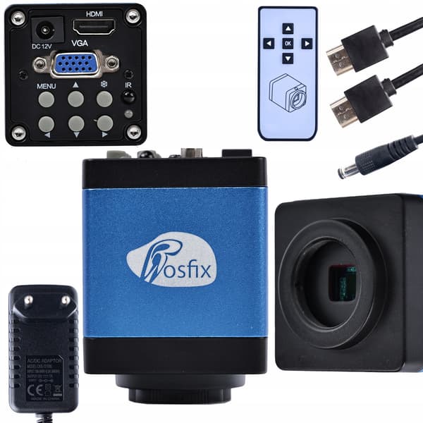Mikroskopset Draco Blue Pro 3-i-1 – Full HD Kamera 2MP | 100X Objektiv | Aluminiumplattform