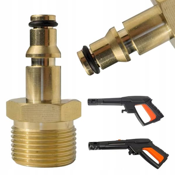 Adapter M22 til Lynkobling – Click Mekanisme | Messing | Reservedel til Patriot, Daewoo, Bort