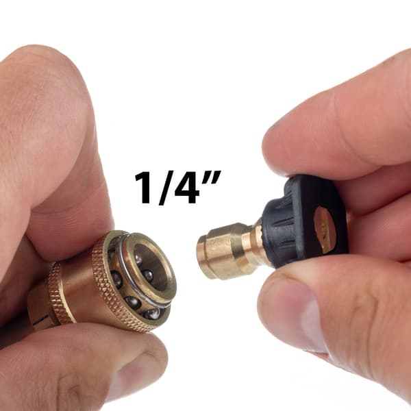 Adapter for Hogtrykkspyler QC til Hurtigkobling 1/4" – Solid Konstruksjon | 160 Bar | Reservedel for Karcher K2 K5 K7