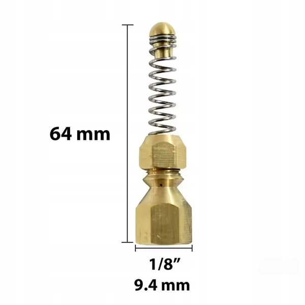 JetTwist Pro 1/8 BrassSpin – Roterende 3D Dyse | 1/8 Tomme Gevind | Messing | til Højtryksrenser