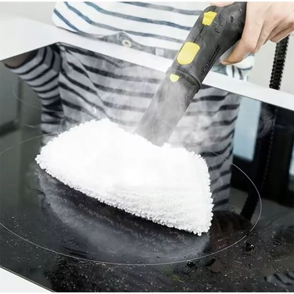 SteamPro 12-i-1 EasyFix Sæt – Mikrofiber Tilbehørssæt | 4 Børster + 8 Klude | Reservedel til Karcher SC2, SC3, SC4