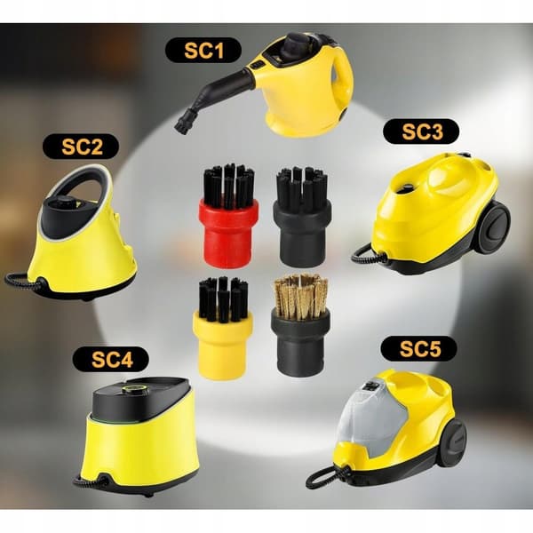 CleanJet ProSet 14-i-1 – Mikrofiberklude og Børster | Powerdyse | Reservedel til Karcher SC3, SC4, SC5
