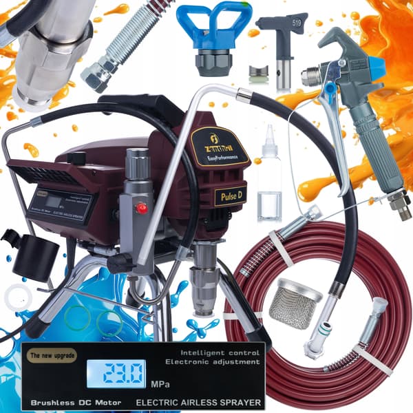 Maalauslaite Zenthril Pulse D 2000W EasyPerformance – Mega Tarvikesetti | 2L/Min | 20MPa | 15M Letku