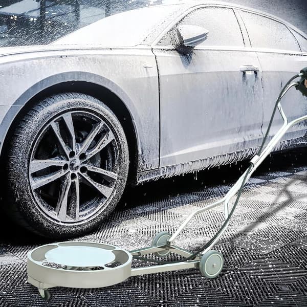 Profesjonell Undervognsbørste 51Cm 4200 PSI – Rustfritt Stål | 2 Dyser | Kompatibel med Nilfisk, Bosch