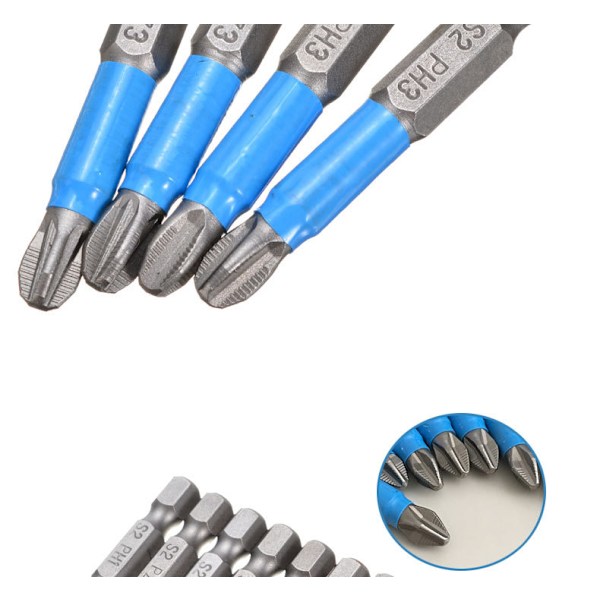 Rosfix Torxbits med Bla Ring 12 Dele – Magnetisk Spids | 1/4" Sekskant | Rustfrit Stal