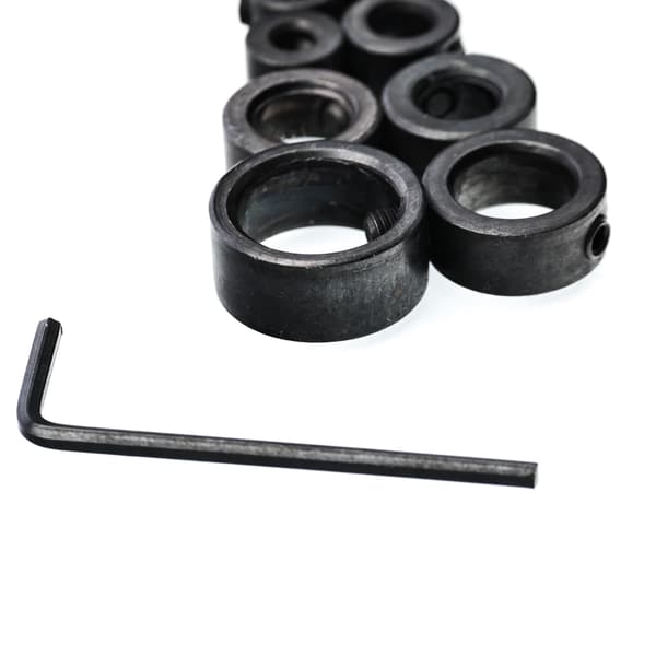 Borstop Sæt 3-16Mm – 8 Dele | Rustfrit Stål | med Nøgle til Præcisionsboring