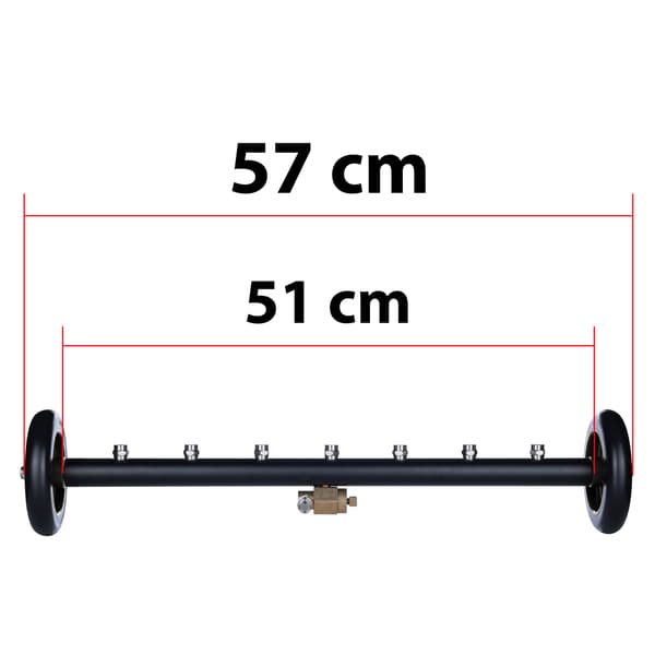 Undervognsrenser Lansekit 7 Dyser 40° – 275 Bar | 3 Lancer 120 Cm | 1/4” Quick Connect