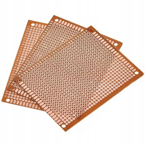 Universal Prototypprintplade 120 X 180 Mm – Enkeltsidet | 2,54 Mm Raster | til THT-Komponenter