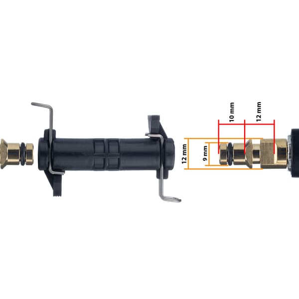 Adapter Click-Click Slangekobling – Rask Tilkobling | Solid Plast | Reservedel for Karcher K2, K4, K5