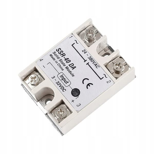 Halvledarrelä SSR-40 da 40A – Hög Belastning | 24-380VAC | LED Indikator | Snabb Respons