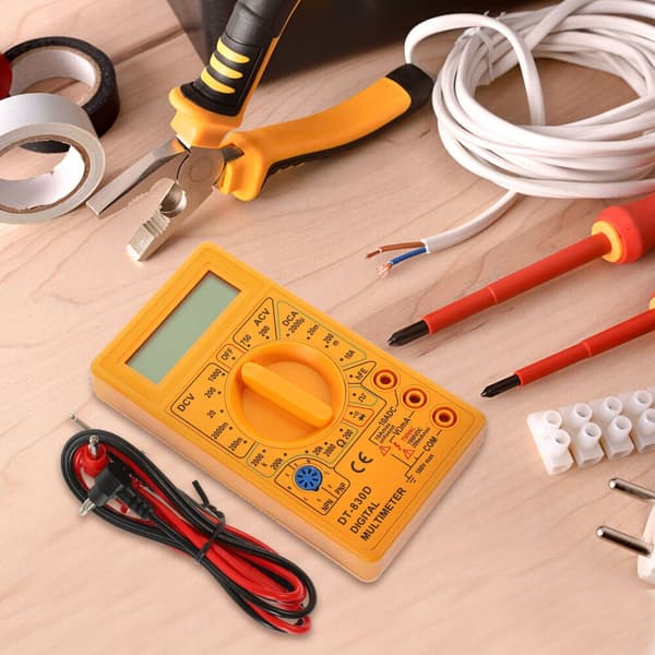 Digitaalinen Yleismittari DT-830D – LCD-Näyttö | AC/DC Jännite, Virta, Vastus | Testaa Diodit, Transistorit