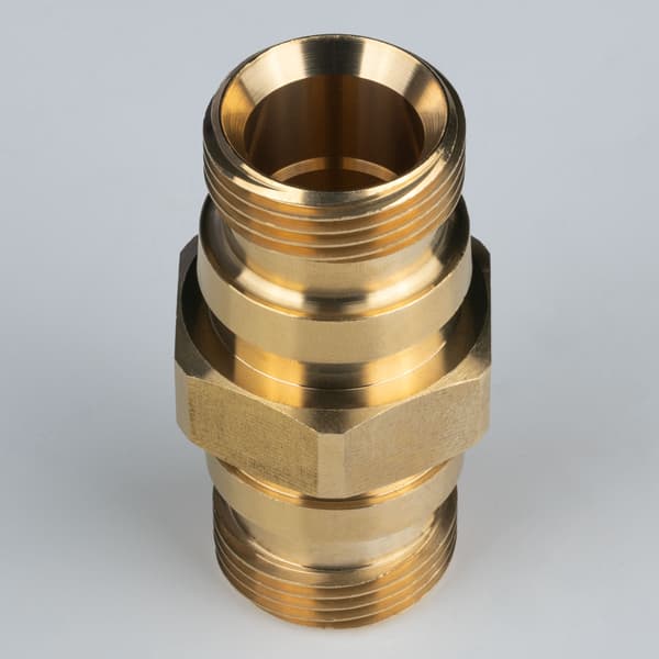 Adapter TR22M-TR22M DualConnect – Messing Lige Fitting | Easy!Lock System | Kompatibel med Kärcher HD, HDS